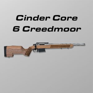 6 creedmoor rifle, Cinder Core action, steel barrel, MDT TIMBR stock